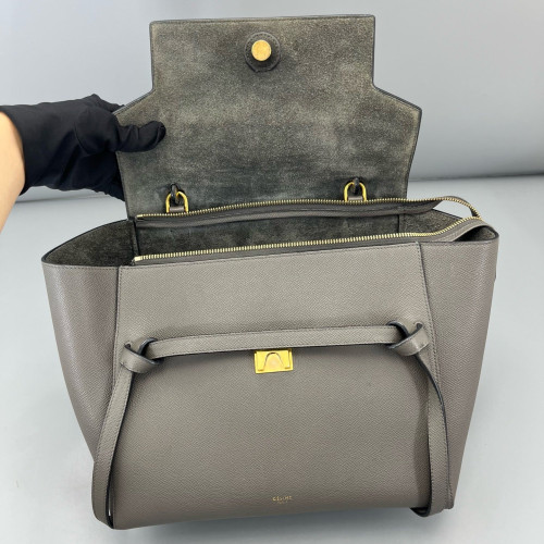 Celine Mini Belt Bag Grained Calfskin Grey Celine Mini Belt Bag Grained Calfskin Grey