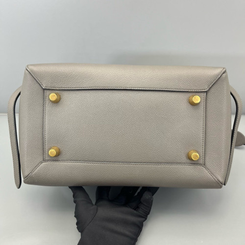 Celine Mini Belt Bag Grained Calfskin Grey Celine Mini Belt Bag Grained Calfskin Grey