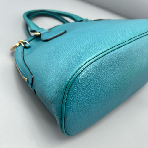 Gucci Medium Gg Charm Dome Grained Calfskin Ciel Gucci Medium Gg Charm Dome Grained Calfskin Ciel
