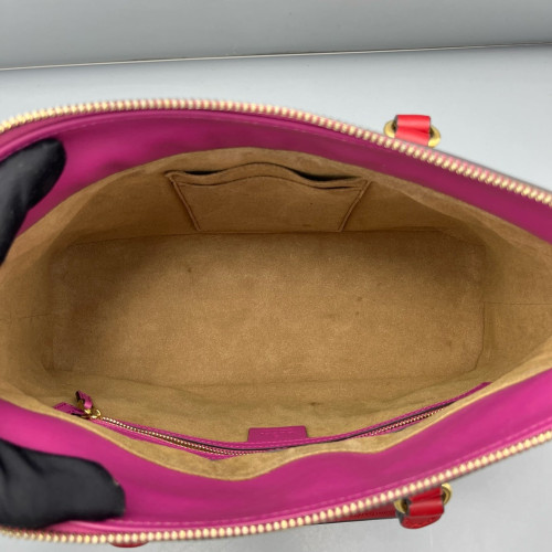 Gucci Tote Bag GG Supreme Monogram Beige Red Pink Gucci Tote Bag GG Supreme Monogram Beige Red Pink