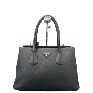 Prada Two-Way Bag Saffiano Calfskin Black