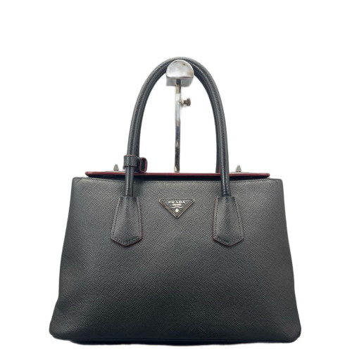 Prada Two-Way Bag Saffiano Calfskin Black Prada Two-Way Bag Saffiano Calfskin Black