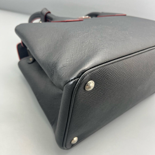 Prada Two-Way Bag Saffiano Calfskin Black Prada Two-Way Bag Saffiano Calfskin Black