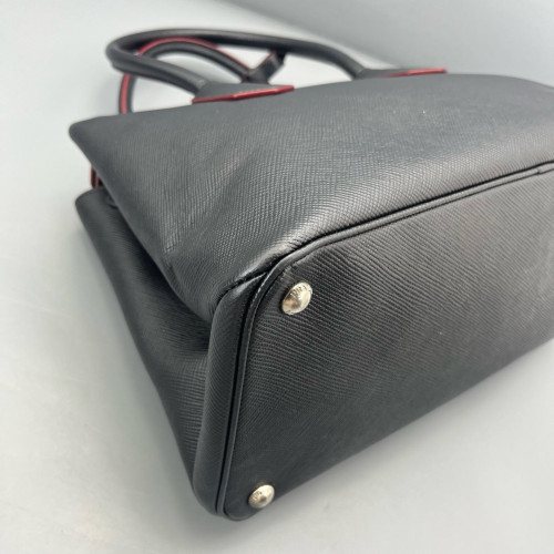 Prada Two-Way Bag Saffiano Calfskin Black Prada Two-Way Bag Saffiano Calfskin Black