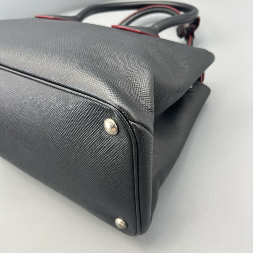 Prada Two-Way Bag Saffiano Calfskin Black Prada Two-Way Bag Saffiano Calfskin Black