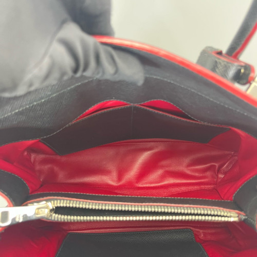 Prada Two-Way Bag Saffiano Calfskin Black Prada Two-Way Bag Saffiano Calfskin Black
