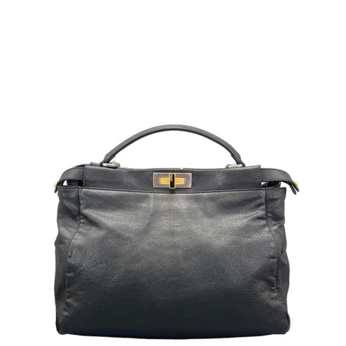 Fendi Peekaboo Iconic Large Calfskin Black