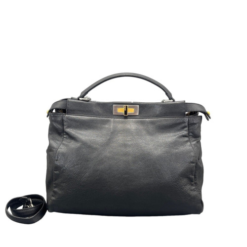 Fendi Peekaboo Iconic Large Calfskin Black
