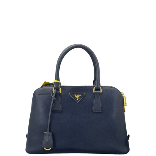 Prada Medium Lux Open Promenade Saffiano Calfskin Dark Blue