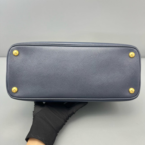 Prada Medium Lux Open Promenade Saffiano Calfskin Dark Blue