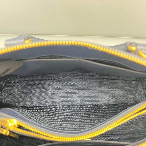 Prada Medium Lux Open Promenade Saffiano Calfskin Dark Blue