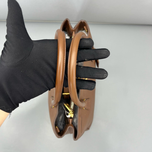 Prada Medium Galleria Double Zip Tote Saffiano Calfskin Brown Prada Medium Galleria Double Zip Tote Saffiano Calfskin Brown