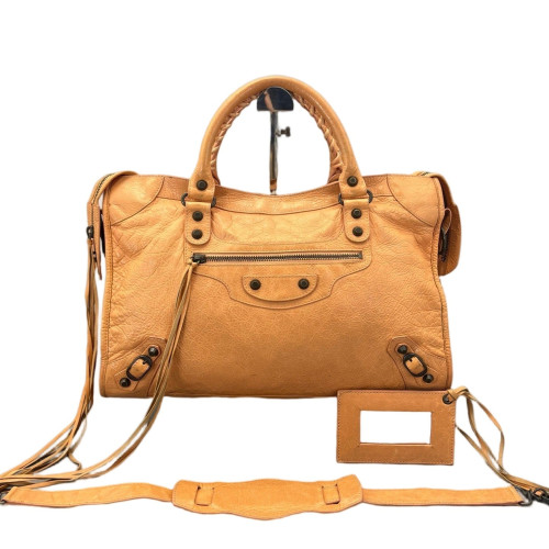 Balenciaga Medium City Arena Lambskin Orange