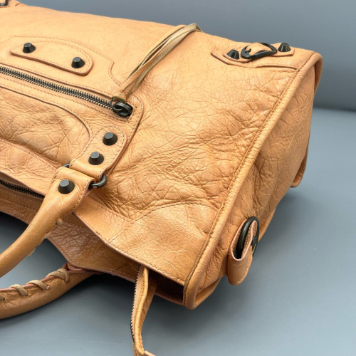 Balenciaga Medium City Arena Lambskin Orange
