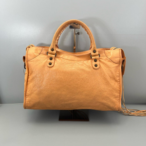 Balenciaga Medium City Arena Lambskin Orange