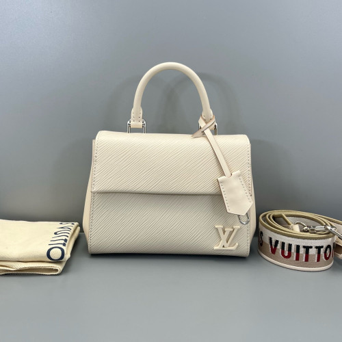 Louis Vuitton Cluny Mini Calfskin Epi White