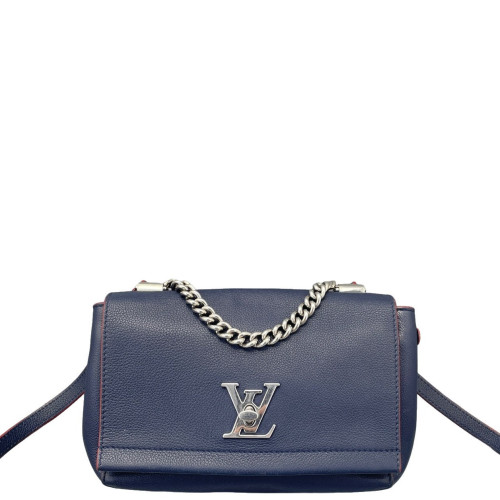 Louis Vuitton Lockme II Chain Bag BB Calfskin Blue