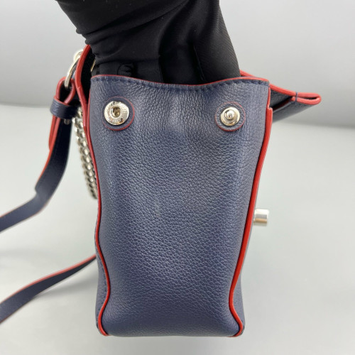 Louis Vuitton Lockme II Chain Bag BB Calfskin Blue