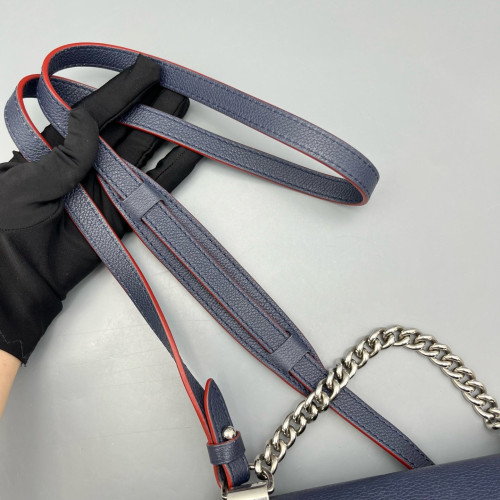 Louis Vuitton Lockme II Chain Bag BB Calfskin Blue
