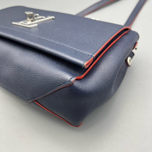Louis Vuitton Lockme II Chain Bag BB Calfskin Blue