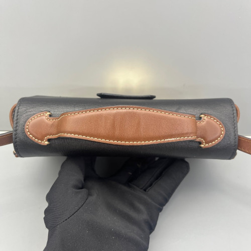 Gucci Mini Padlock Shoulder Bag GG Monogram Black Brown