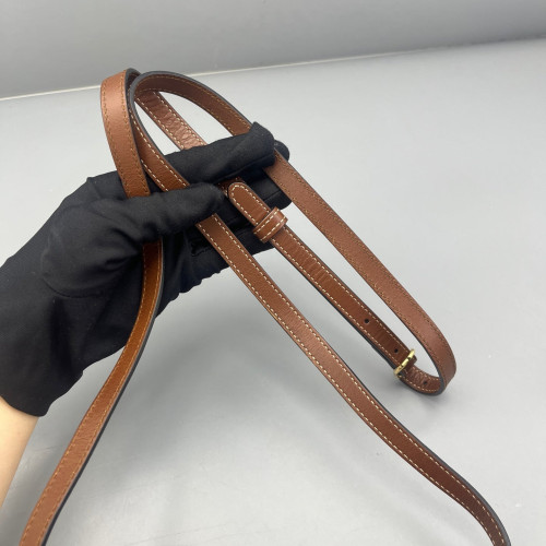 Gucci Mini Padlock Shoulder Bag GG Monogram Black Brown