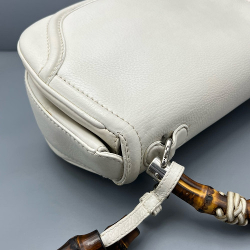 Gucci Bamboo Bamboo 1947 Medium Calfskin White