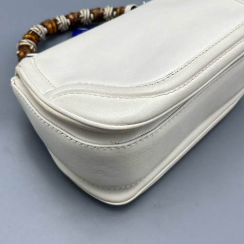 Gucci Bamboo Bamboo 1947 Medium Calfskin White