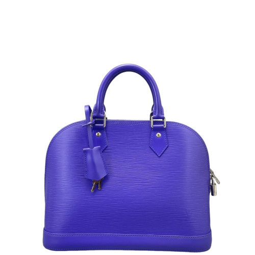 Louis Vuitton Alma MM Epi Purple Blue