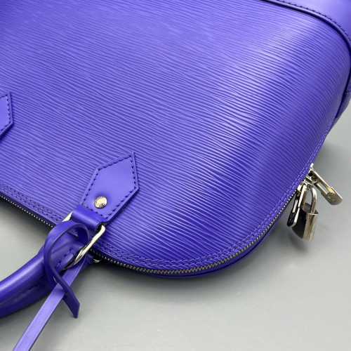 Louis Vuitton Alma MM Epi Purple Blue