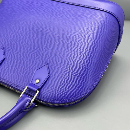 Louis Vuitton Alma MM Epi Purple Blue
