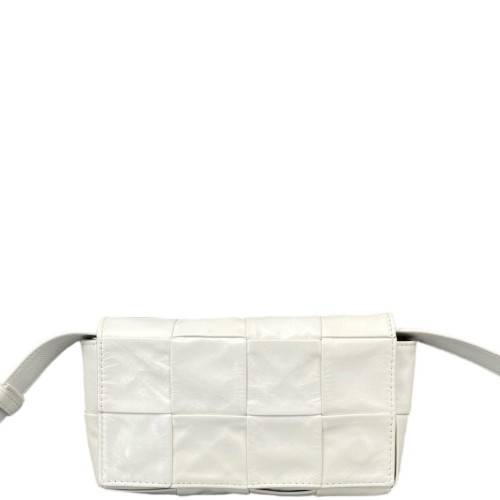 Bottega Veneta The Belt Cassette Bag Calfskin White