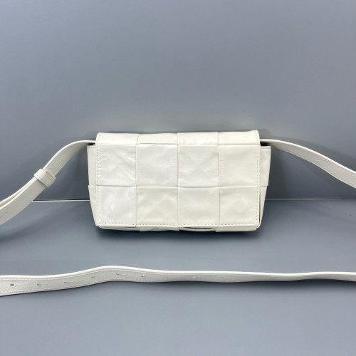 Bottega Veneta The Belt Cassette Bag Calfskin White