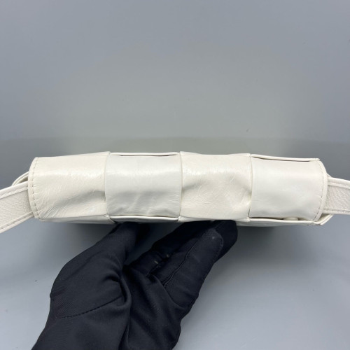 Bottega Veneta The Belt Cassette Bag Calfskin White