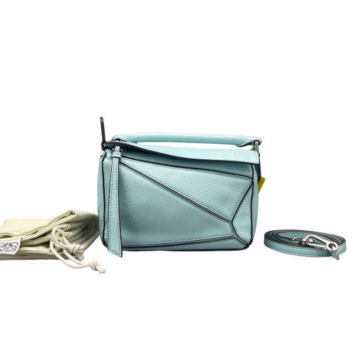Loewe Mini Puzzle Calfskin Ciel