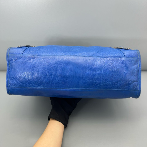 Balenciaga Medium City Arena Lambskin Blue