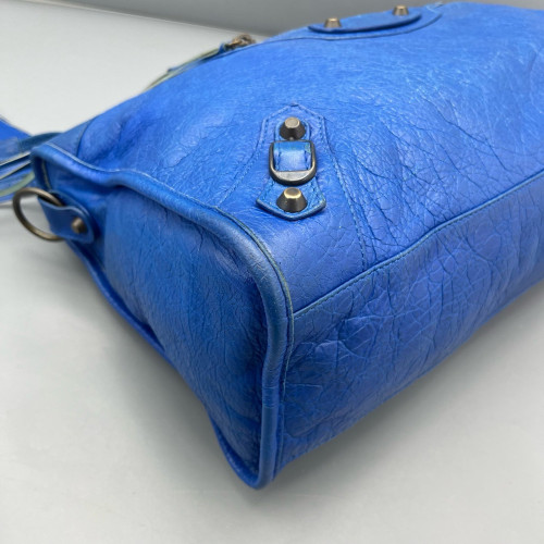 Balenciaga Medium City Arena Lambskin Blue