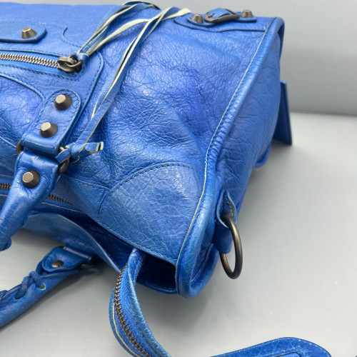 Balenciaga Medium City Arena Lambskin Blue