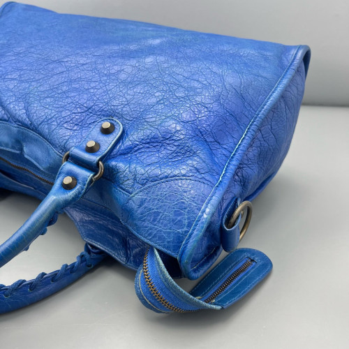 Balenciaga Medium City Arena Lambskin Blue