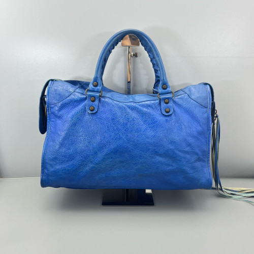 Balenciaga Medium City Arena Lambskin Blue