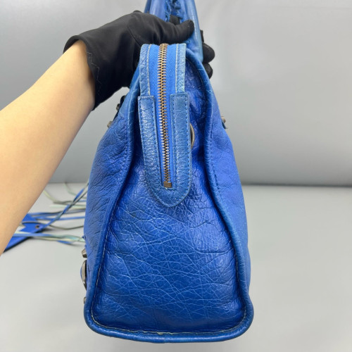 Balenciaga Medium City Arena Lambskin Blue