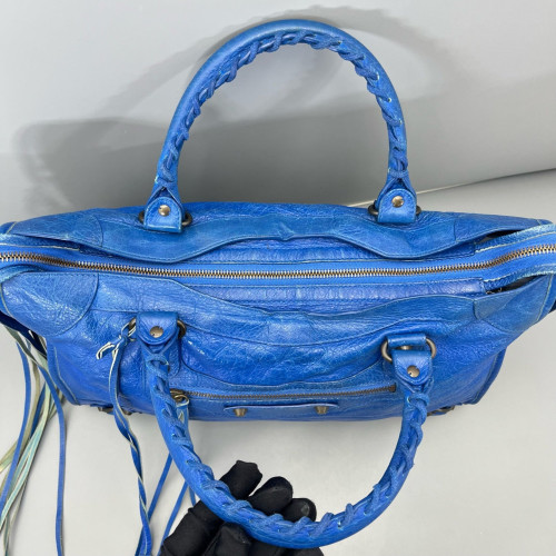 Balenciaga Medium City Arena Lambskin Blue