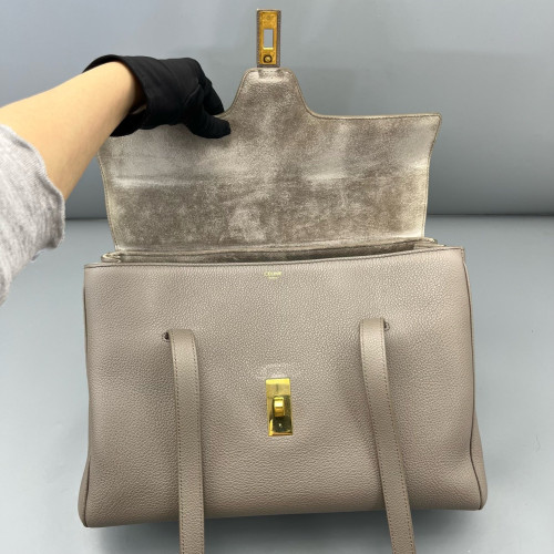 Celine Medium Soft 16 Grained Calfskin Grey