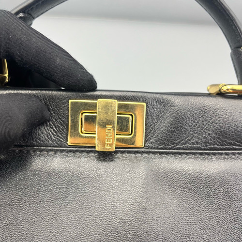 Fendi Peekaboo Mini Calfskin Black