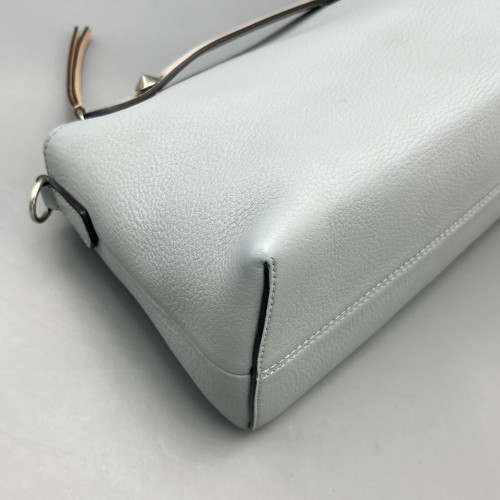 Fendi By The Way Medium Calfskin Dusty Blue Grey Khaki