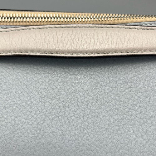 Fendi By The Way Medium Calfskin Dusty Blue Grey Khaki