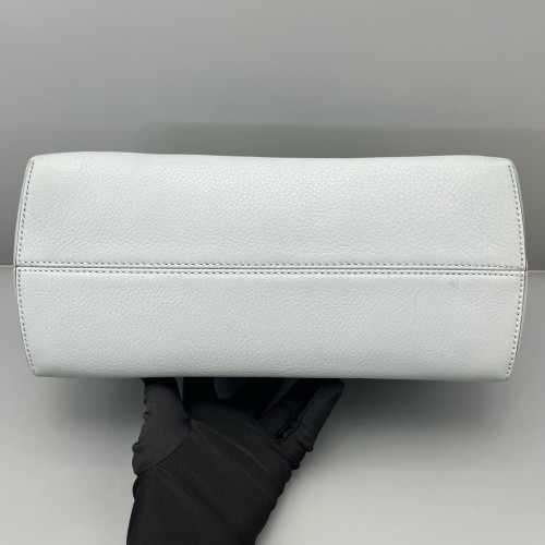 Fendi By The Way Medium Calfskin Dusty Blue Grey Khaki