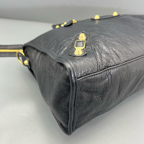 Balenciaga Medium City Arena Lambskin Black