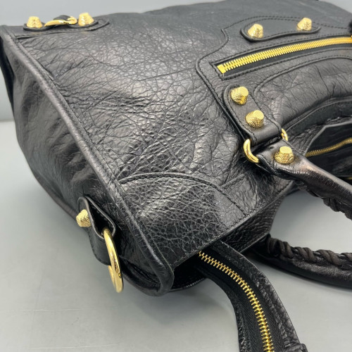 Balenciaga Medium City Arena Lambskin Black