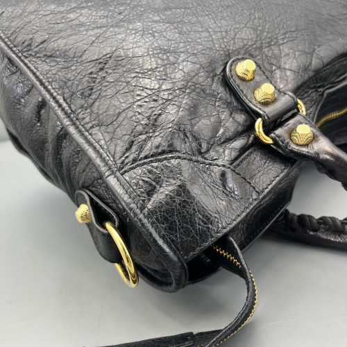 Balenciaga Medium City Arena Lambskin Black